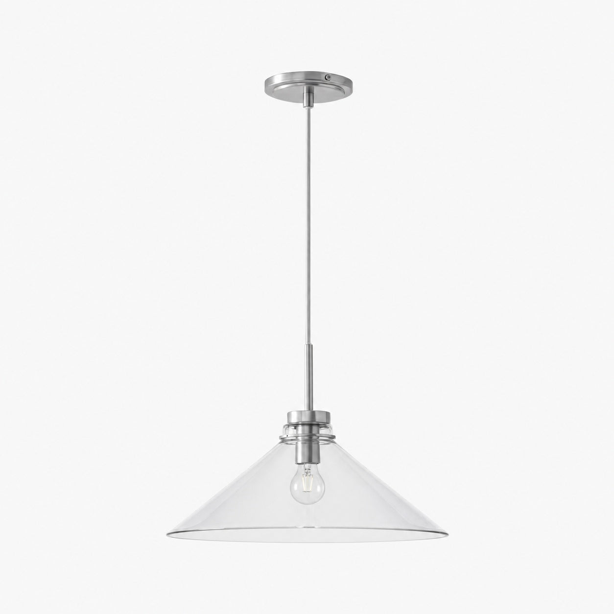 Aurenza Modern Farmhouse Pendant Light - Adjustable Shade for Warm Ambiance