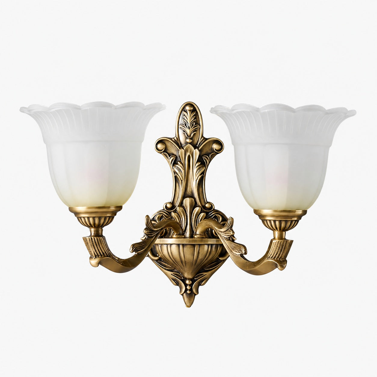 Bloom Flower Brass Sconce