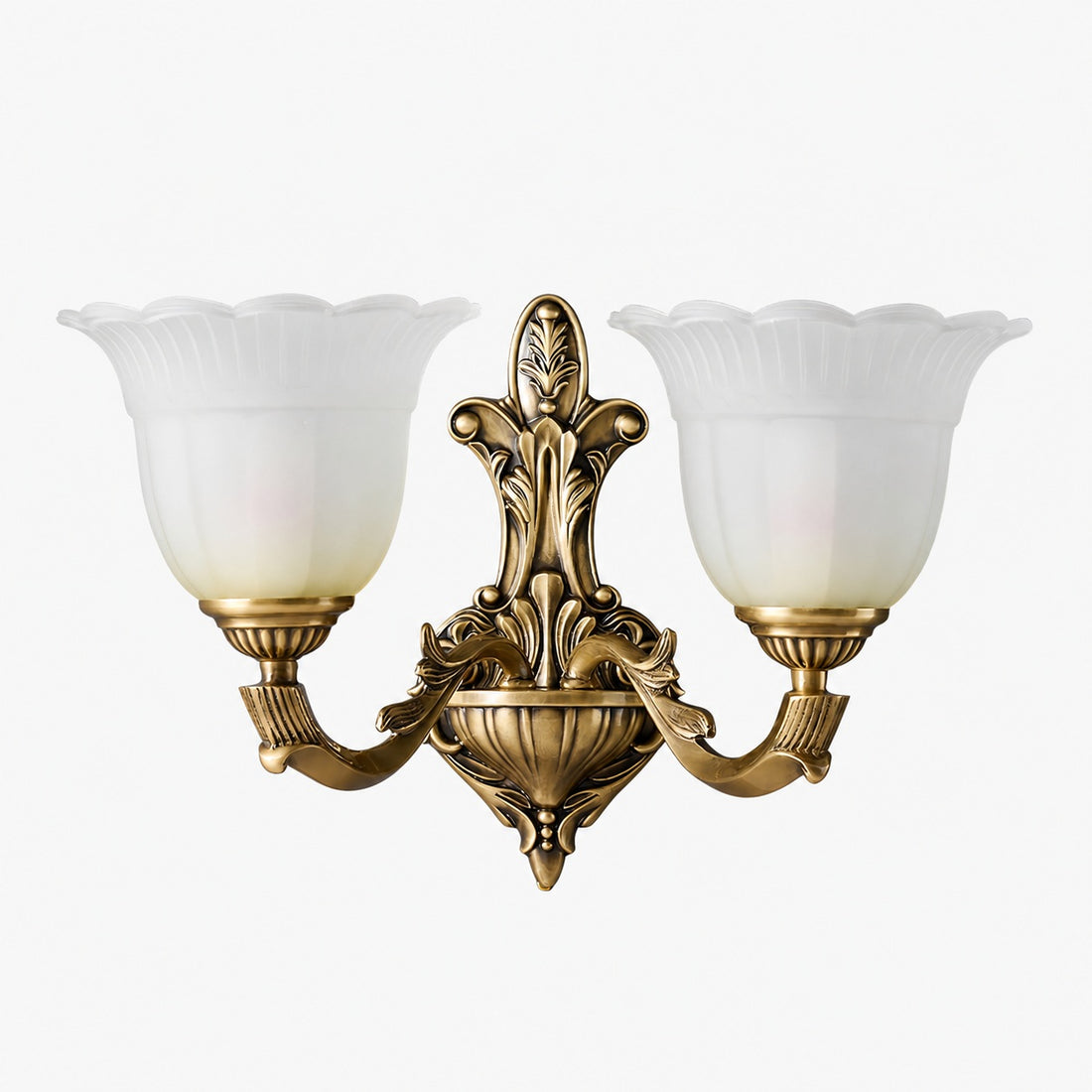 Bloom Flower Brass Sconce
