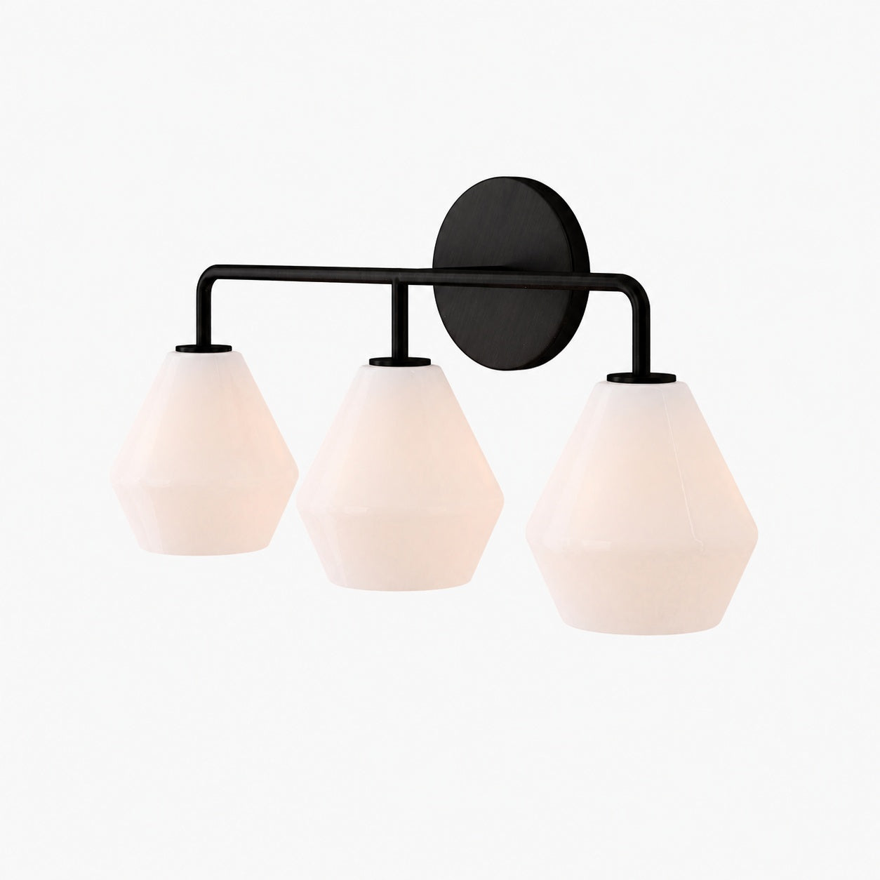 Merin Multi Head Dressing Table Wall Lamp - Metal And Glass Sculptural Lamp