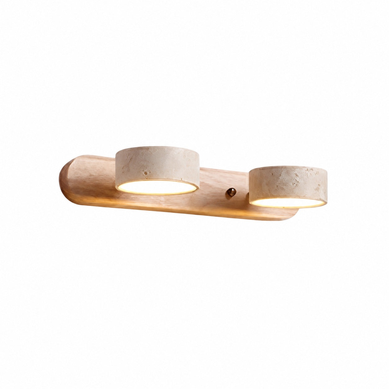Travellia Modern Linear Multi-Head Sconce - Natural Stone Minimalist Lighting for Bedroom Hallway
