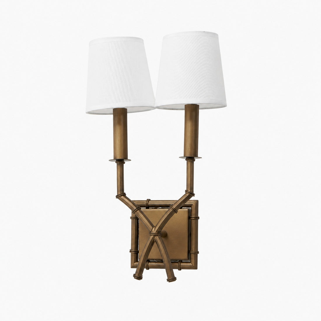 Double Arm Bamboo Sconce