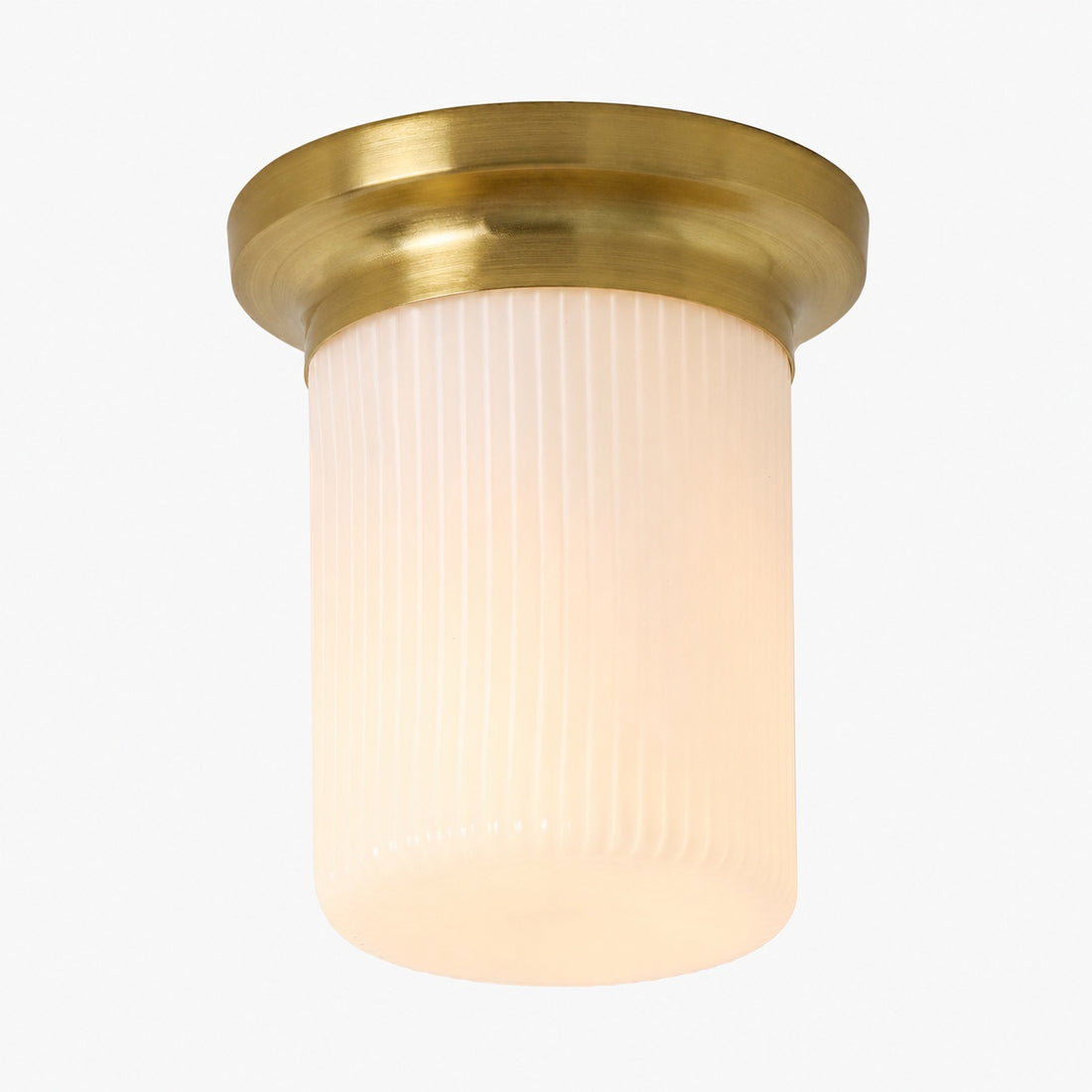 Rivora Fluted Glass Flush Mount – Ribbed Durable Ceiling Light