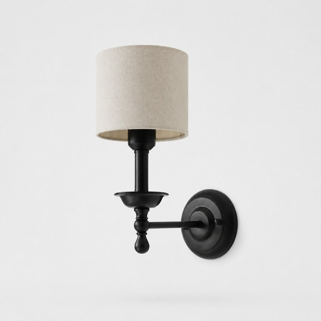 Vintage Fabric Shade Wall Sconce