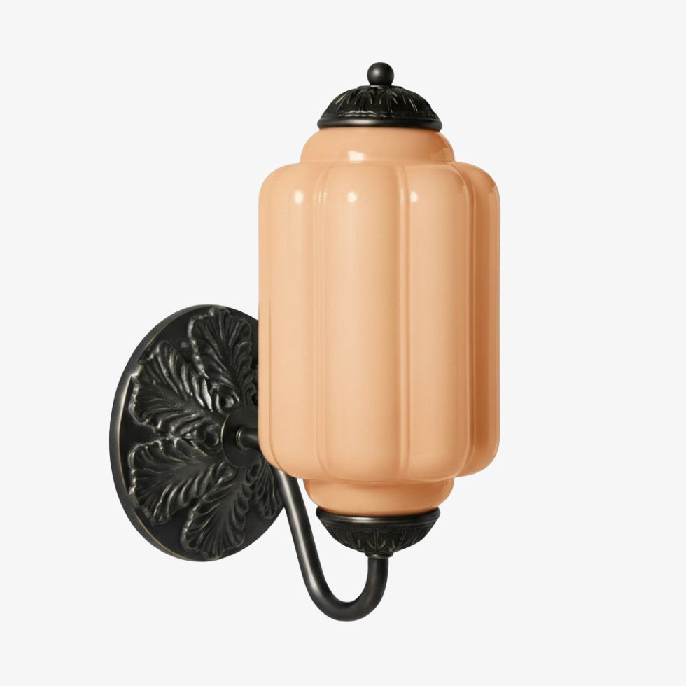 Eloise Brass Wall Sconce – Elegant Milk Glass Vintage Lighting