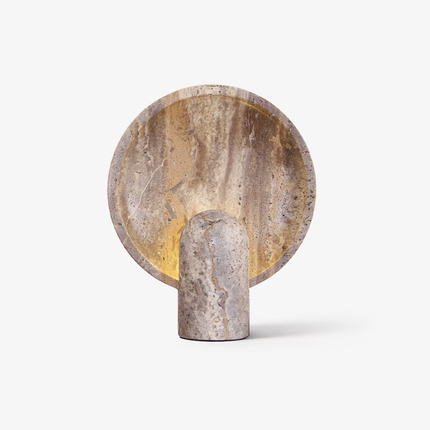 Wabi-sabi Style Eclipse Stone Table Lamp