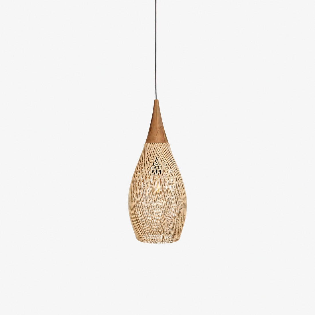 Harp Braided Rattan Pendant Lamp