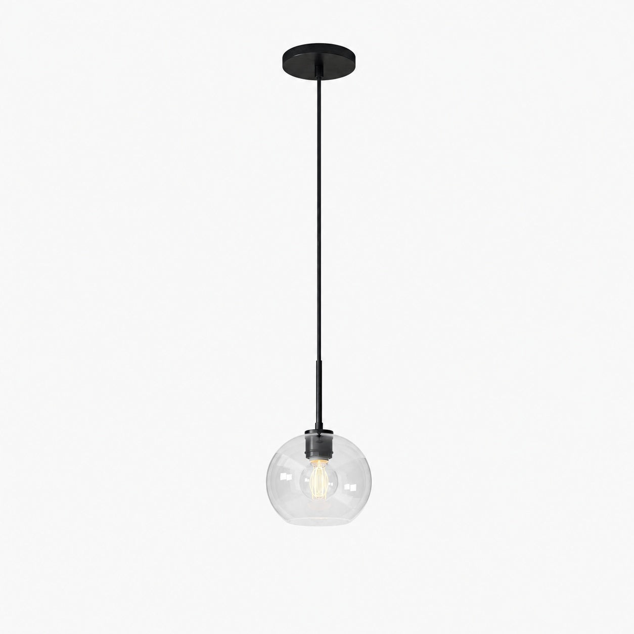 Selvion Sculptural Globe Pendant Light - Modern Glass Pendant Lamp - Sleek Design