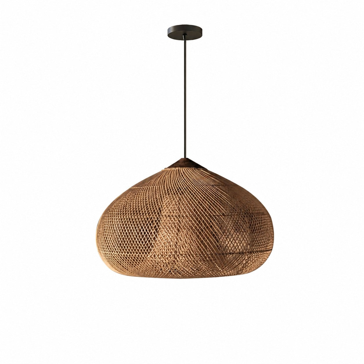 Harp Braided Rattan Pendant Lamp