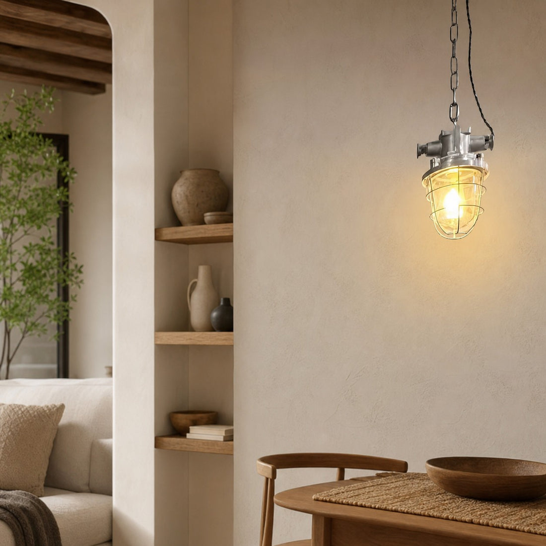 Bulkhead Cage Pendant Light
