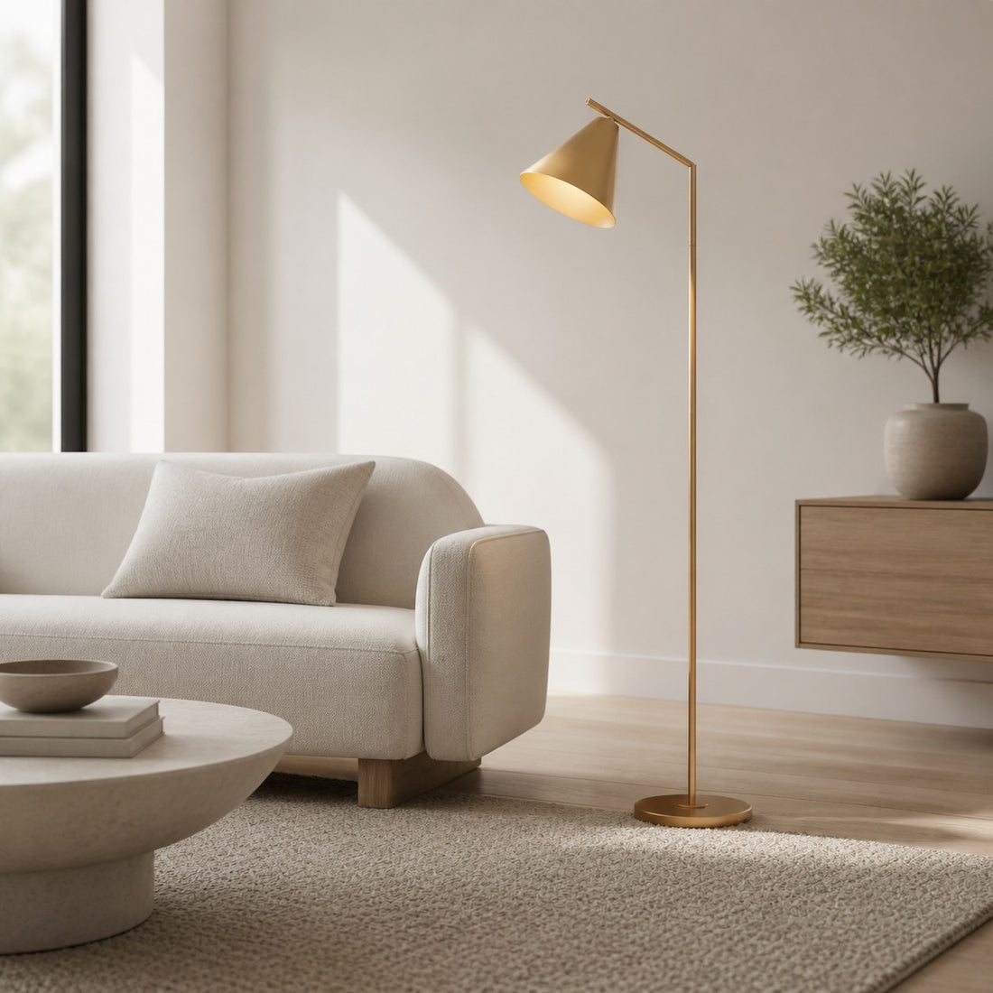 Oricone Modern Floor Task Lamp with Adjustable Arm – Cape Style Reading Light
