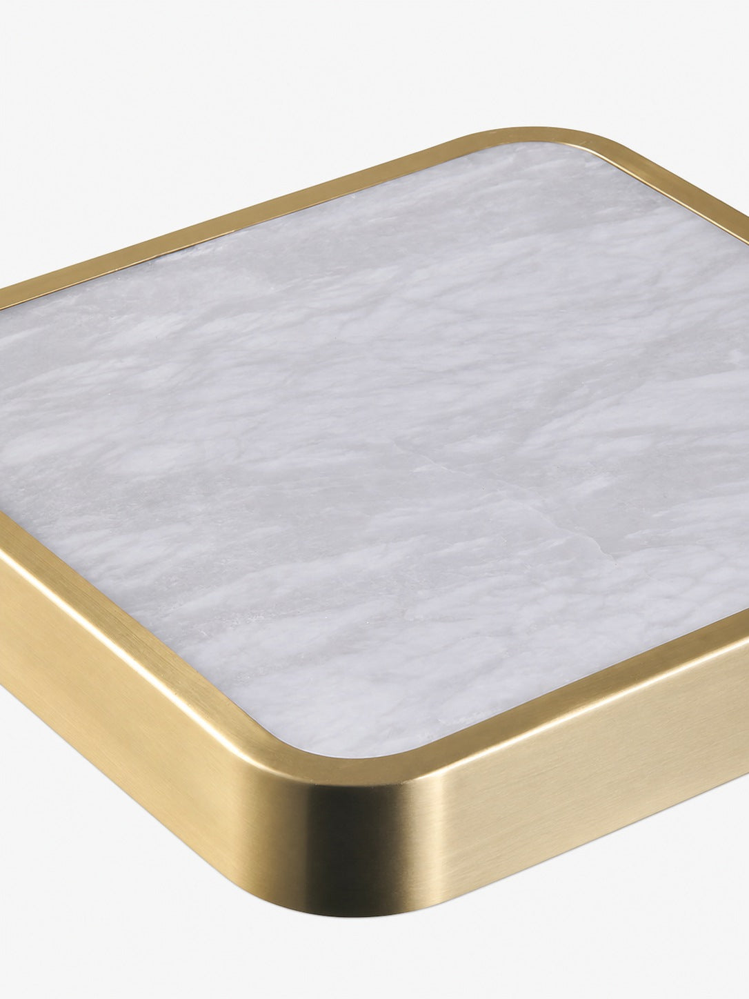 Geometric Alabaster Recessed Ceiling Light