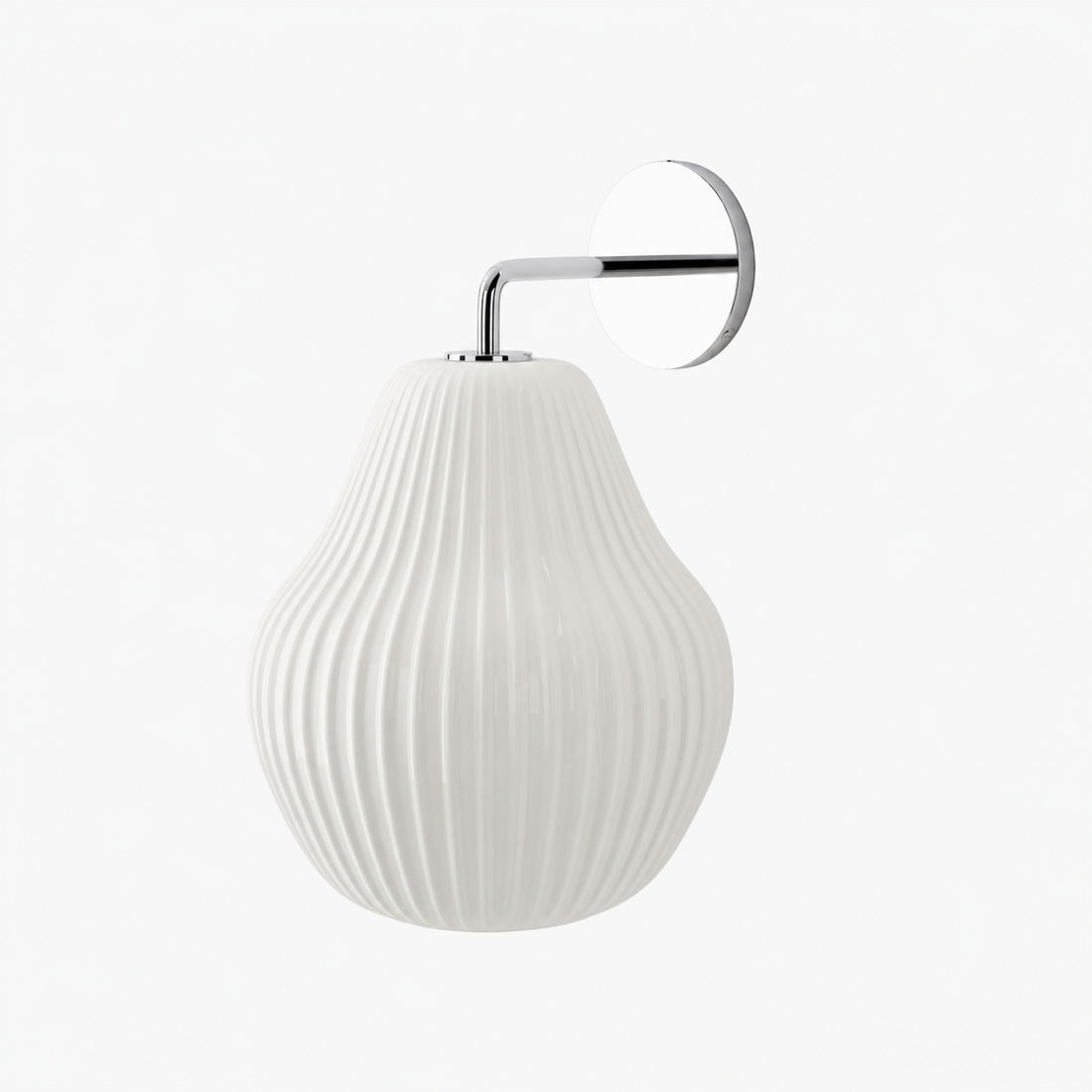 Rivrona Ribbed Glass Wall Sconce - Elegant Modern Lighting for Hallway & Bedroom