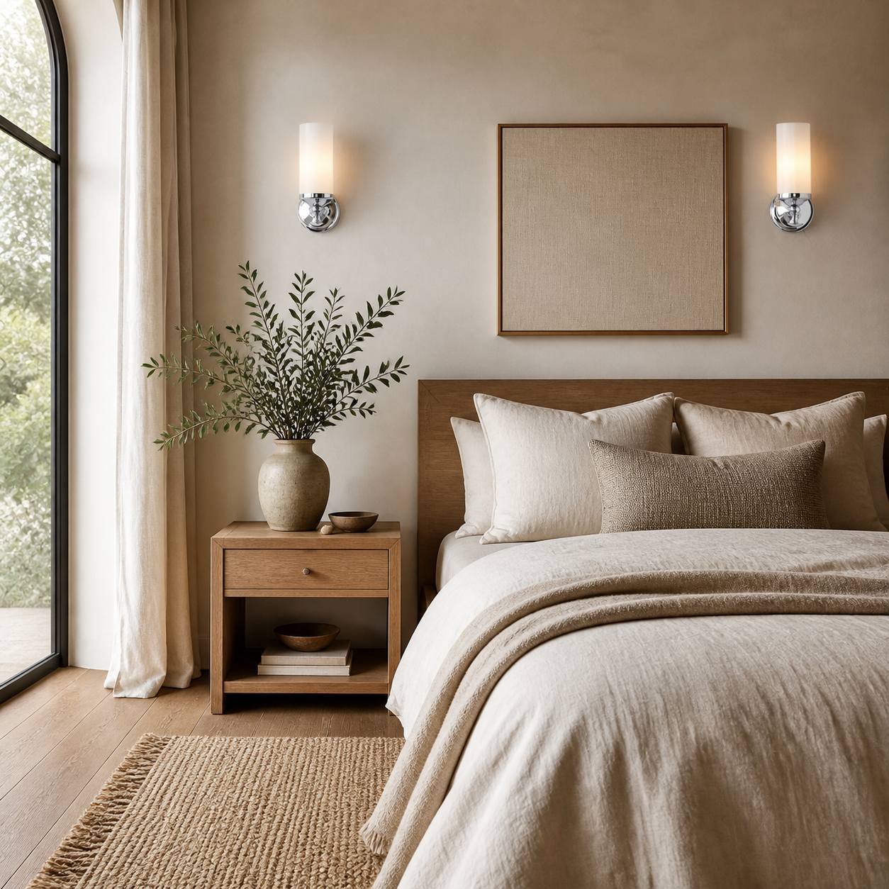 Kalvora Wall Sconce Light Fixture - Contemporary Metal Wall Lamp for Home Décor