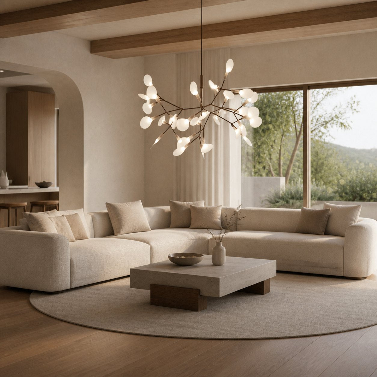 Floresta Artistic Chandelier – Organic Design with Metal and Acrylic for Contemporary Spaces N66