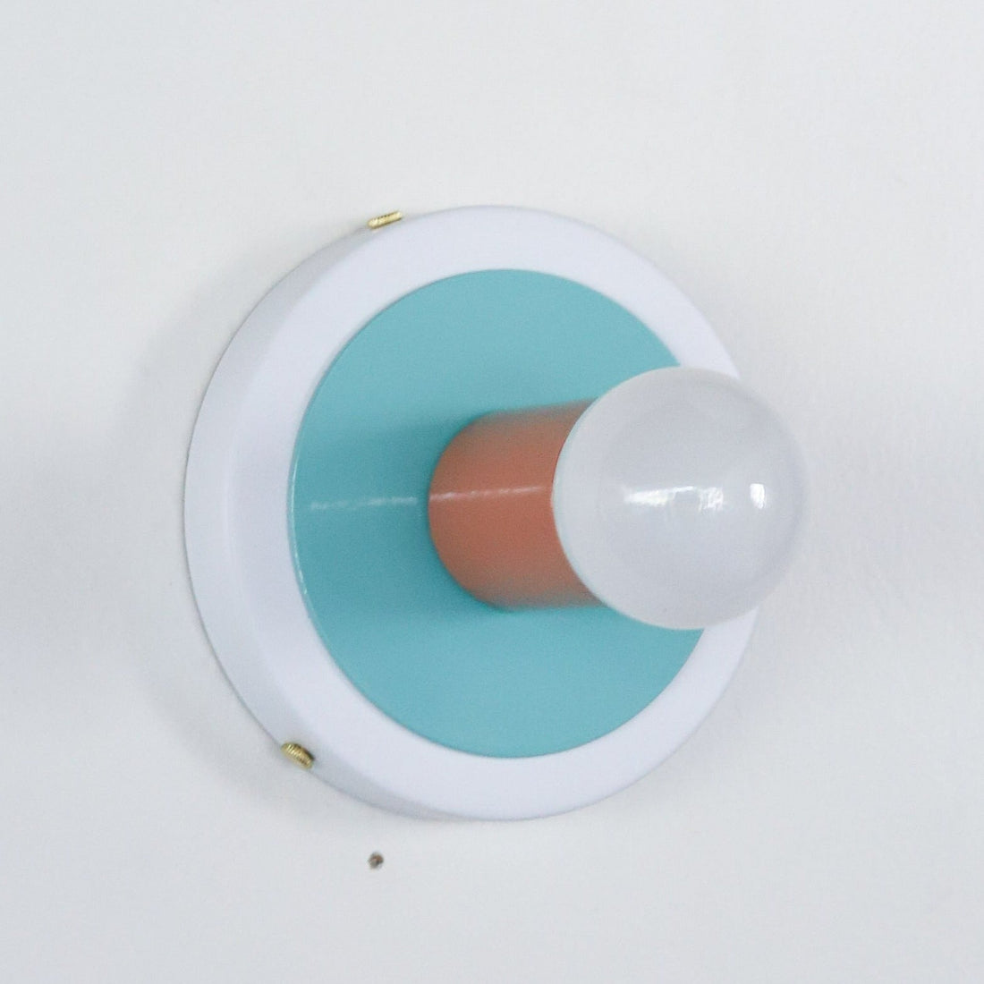 Colorful Wall Sconce - Modern Brass & Chrome Accent Lighting Fixture
