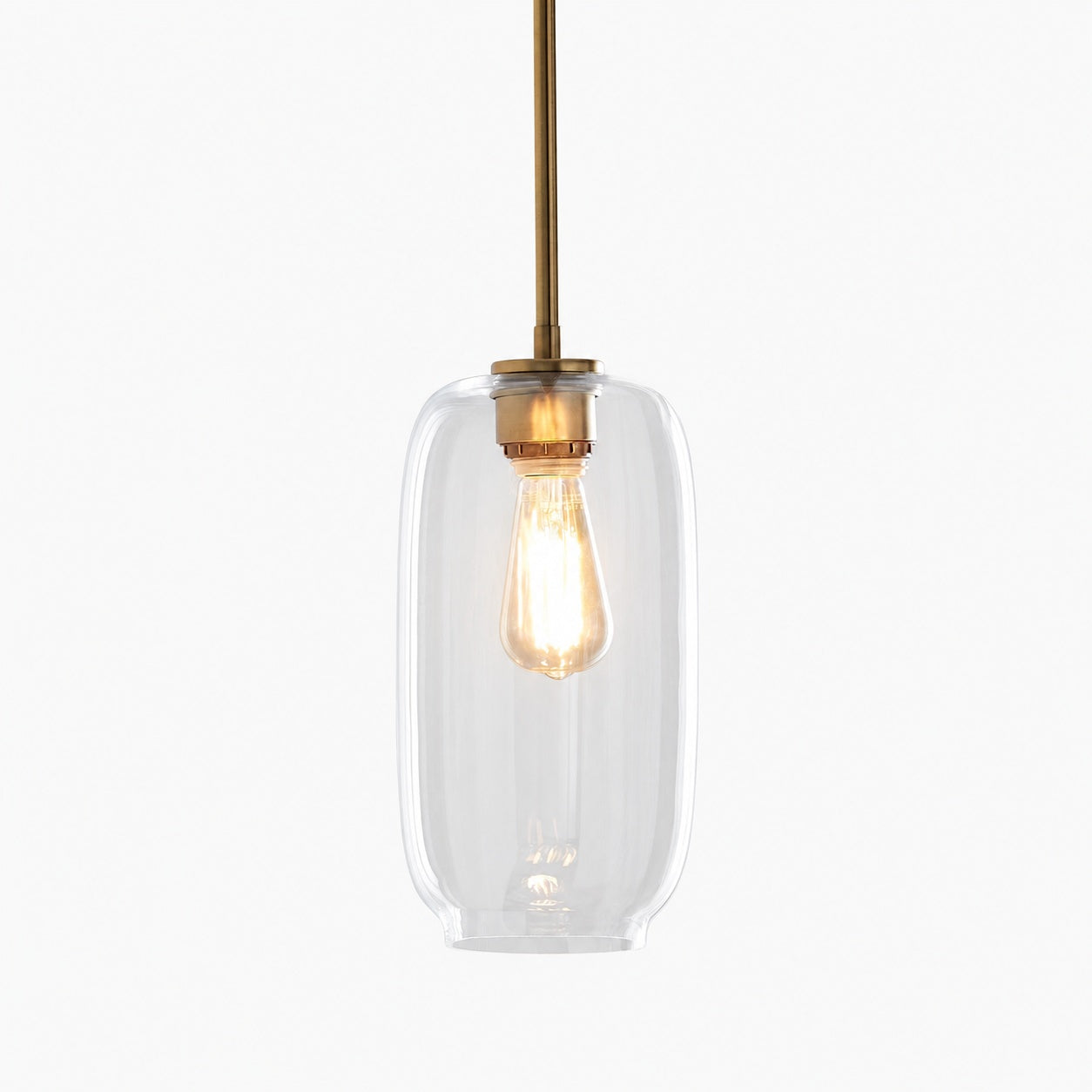 Lumivelle Pebble Pendant Light - Adjustable Glass Shade - Modern Lighting