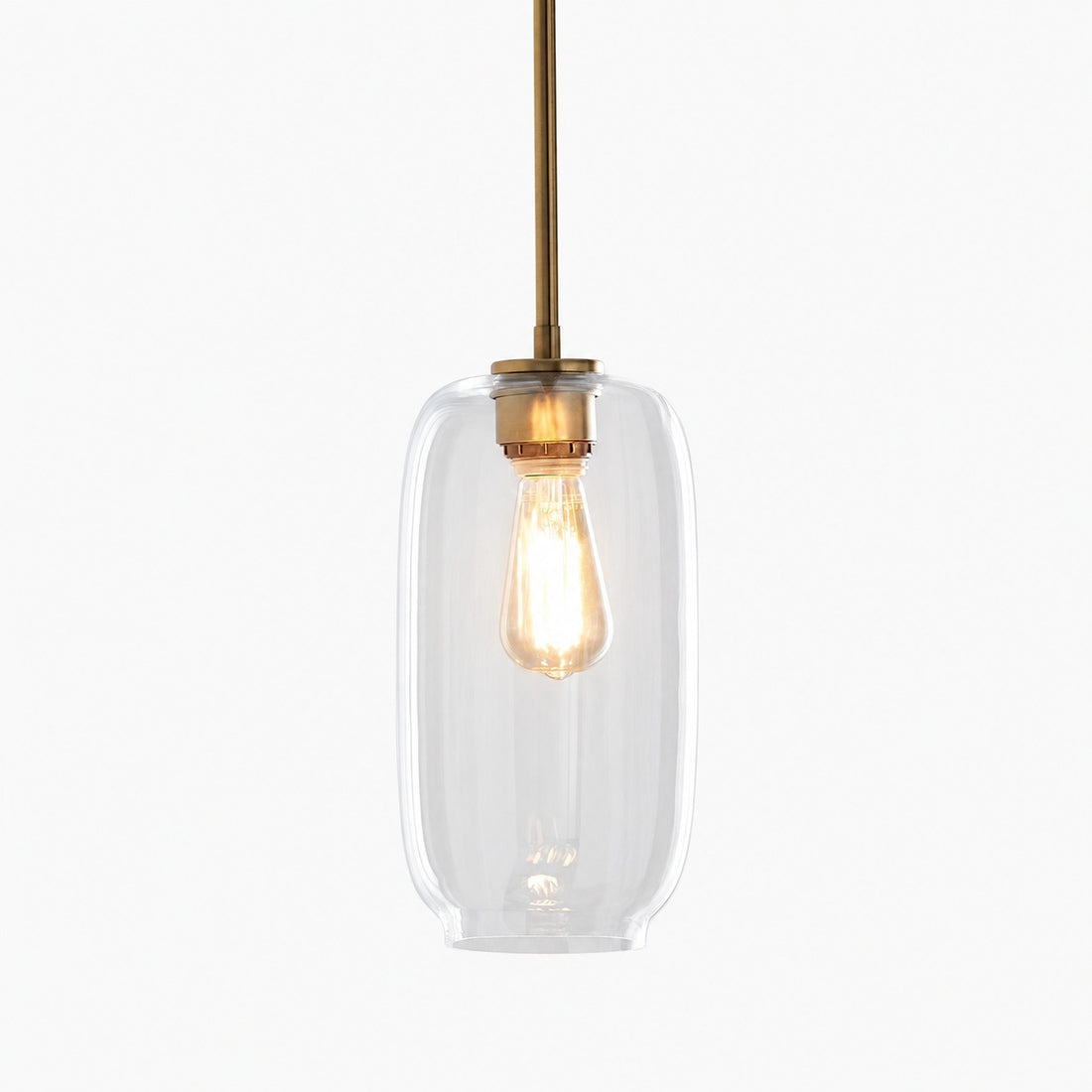 Lumivelle Pebble Pendant Light - Adjustable Glass Shade - Modern Lighting
