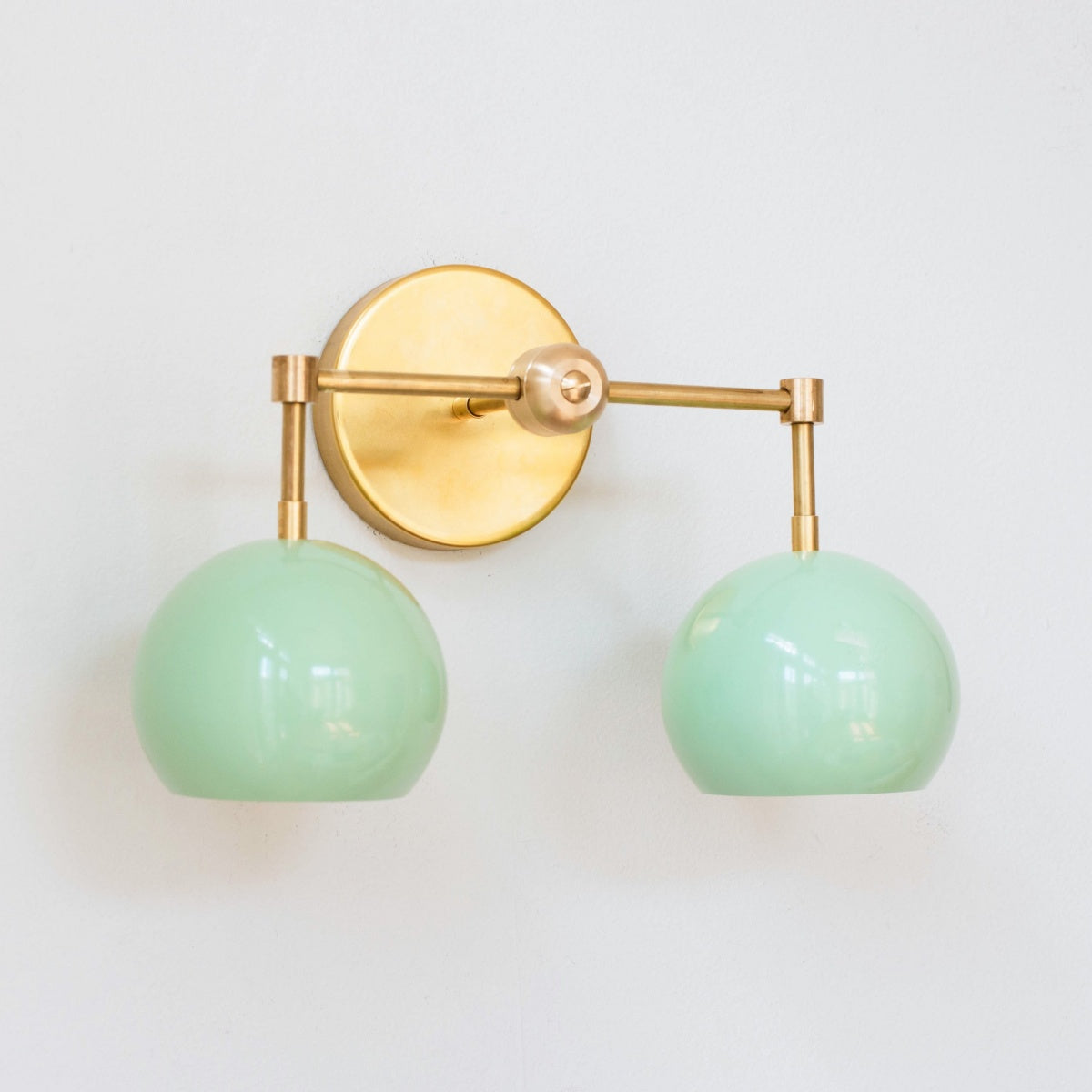 Spring Green Shades Sconce - Double Bubble Pop Vanity Wall Light