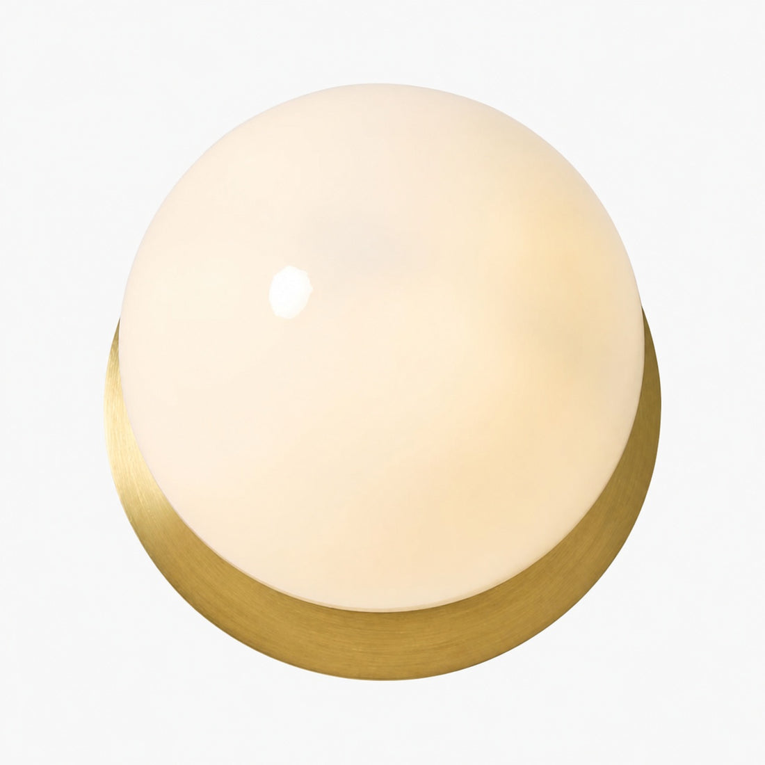 Rivolence Wall Sconce – Antique Brass Milk Glass Light