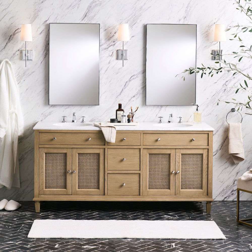 Derlina White Linen Shades Wall Lamp – Retro Metal Multi-Head Lighting Fixture