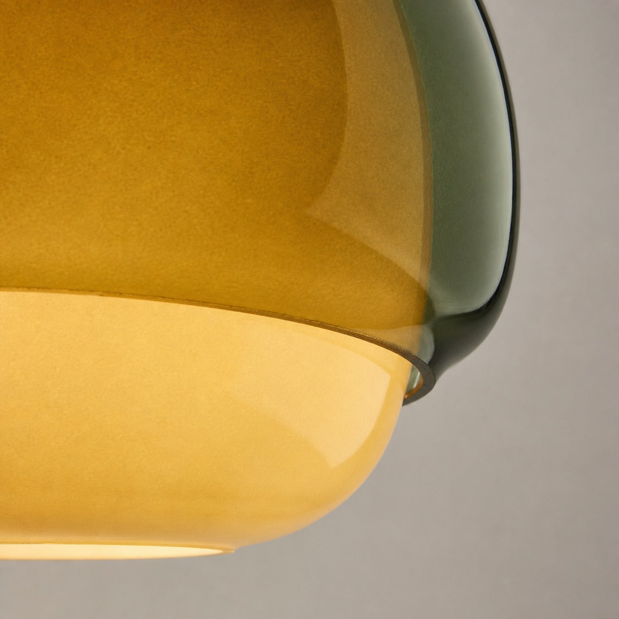 Clinco Colored Modern Vintage Glass Wall Lamp - Soft Mushroom Glow