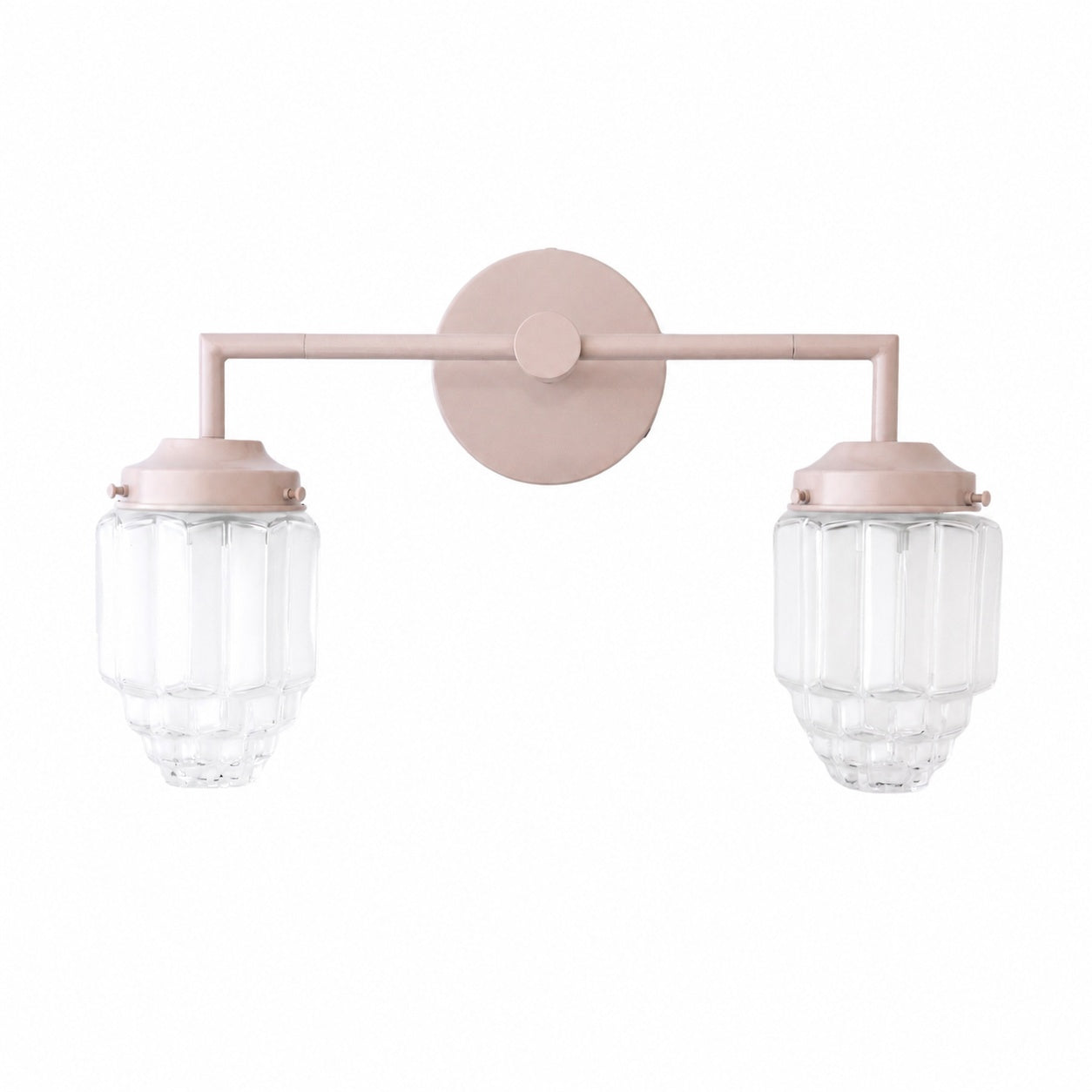 Tierlux Glass Art Deco Vanity Light - Colorful Skyscraper Globe Wall Fixture