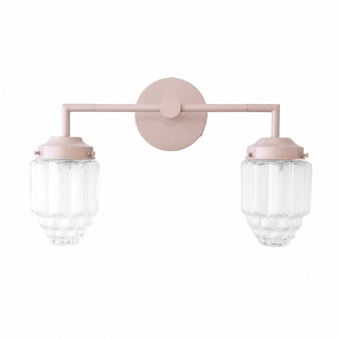 Tierlux Glass Art Deco Vanity Light - Colorful Skyscraper Globe Wall Fixture