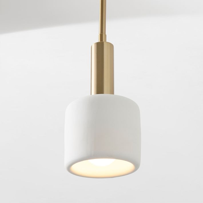 Cerova Modern Ivory Porcelain Pendant Light – Soft Organic Design for Kitchen Island