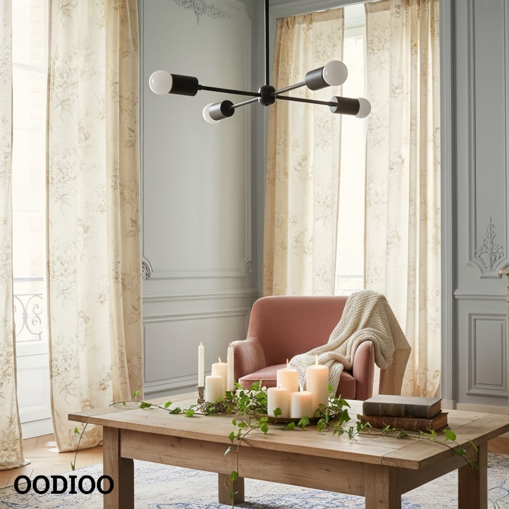 Lumen Radial-Arm Geometric Lamp – Modern Ceiling Lighting for Foyer or Office