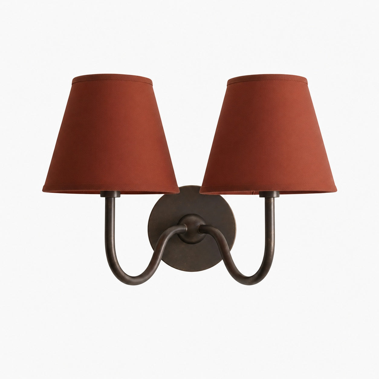 Luvora Vintage Pleated Shade Wall Lamp - Modern Brass Linen Wall Lighting