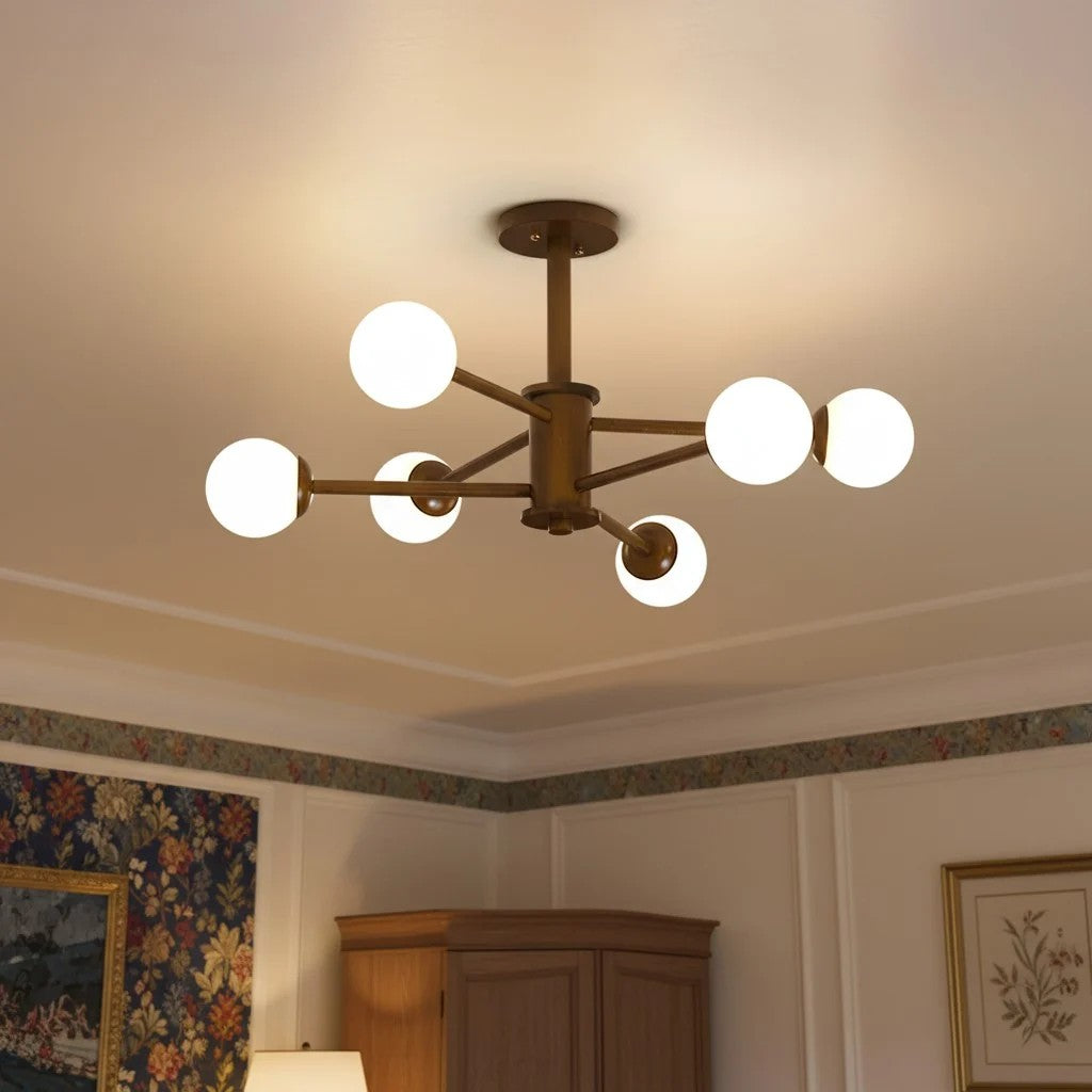 Orrise Molecular Design Ceiling Lamp - Artistic Branch Lighting Chandelier for Home Spaces