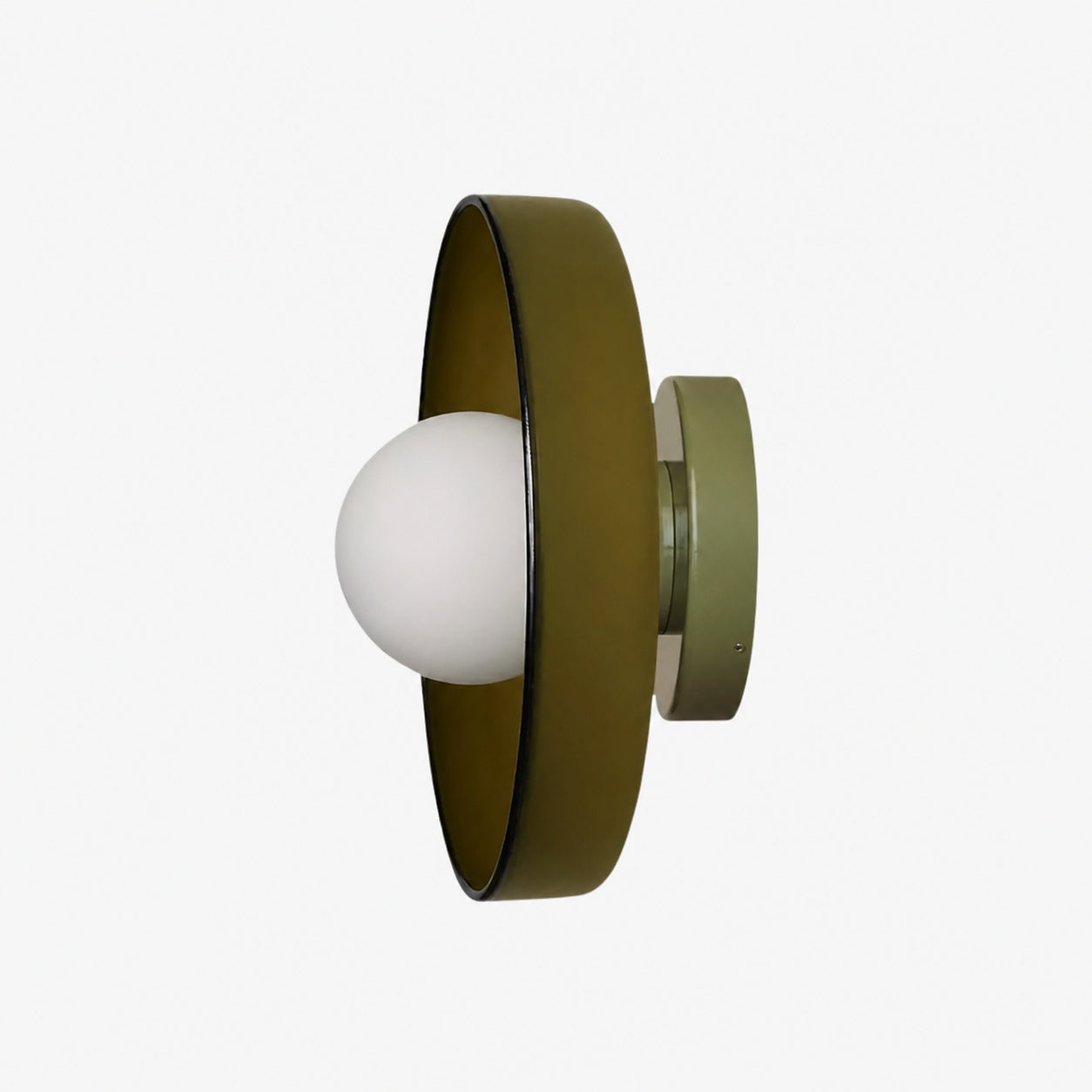 Kalo Wall Ceiling Light - Blown Glass Disc Orb Flush Mount Sconce