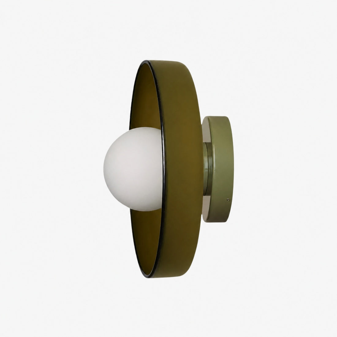 Kalo Wall Ceiling Light - Blown Glass Disc Orb Flush Mount Sconce