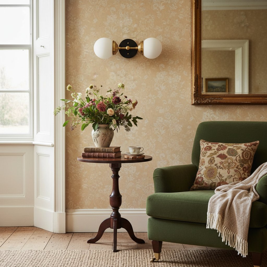 Lumio Globe Modern Geometric Sconce - Two Light Bathroom Vanity Lighting