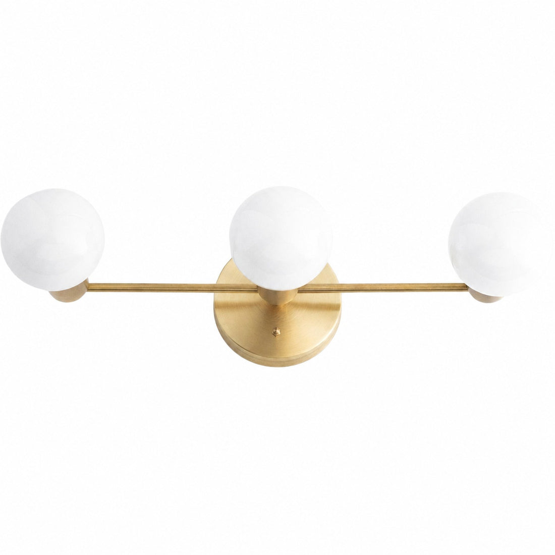 Glorica Glass Mid Century Modern Vanity Light - 3 Light Wall Fixture