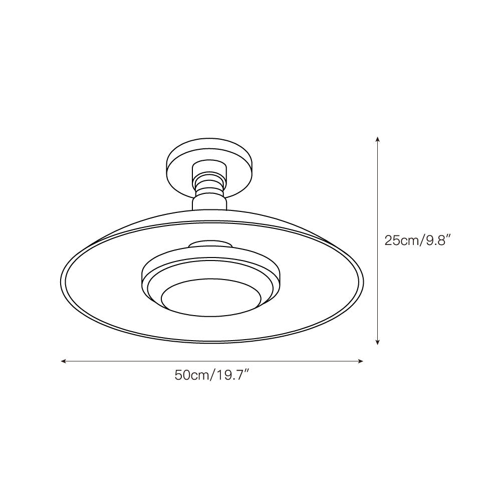 Pot-Lid Style Flat-Panel Ceiling Light