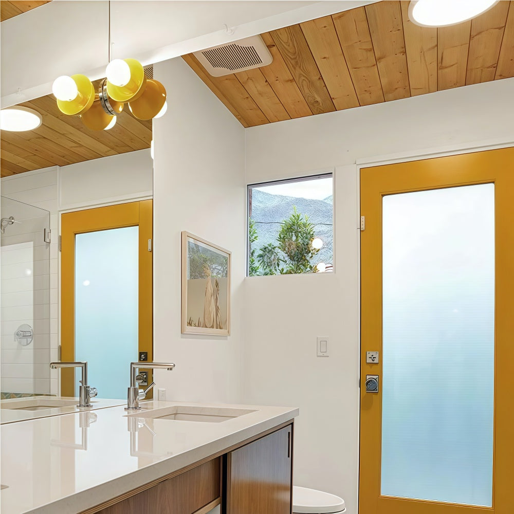 Colorful Double Head Bathroom Wall Lamp – Mid-Century Metal Vanity Sconce