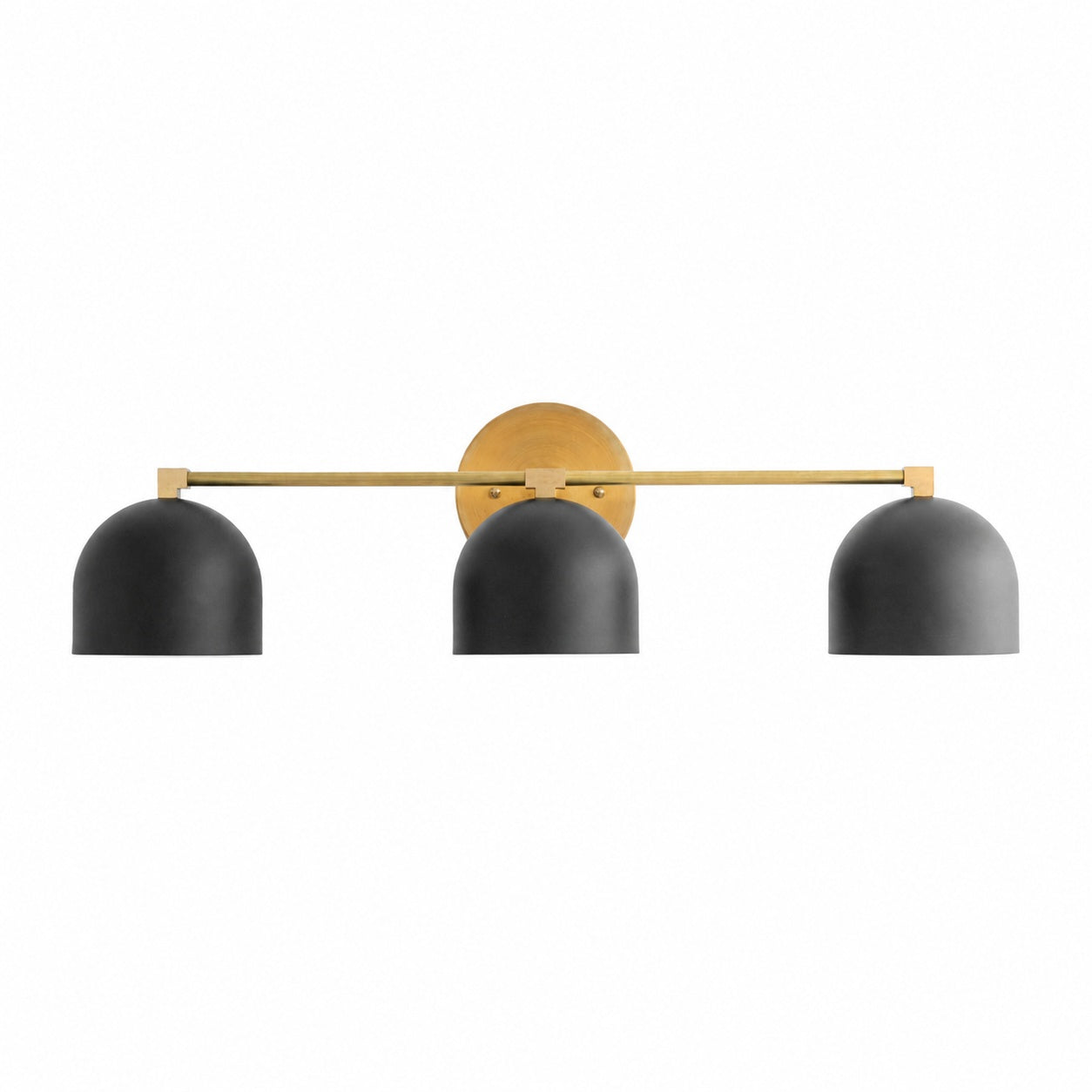 Metio Dome Mid-Century Deep Ball Vanity Lamp - Brass Wall Sconce