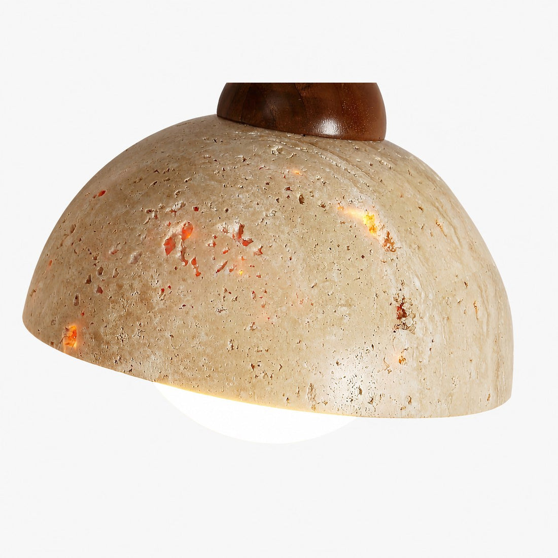 Tia Travertine Swing Arm Plug-in Sconce
