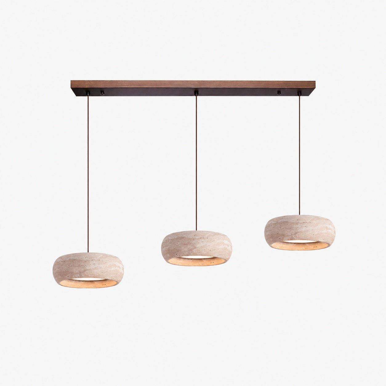 Travertine Drum Pendant Lamp