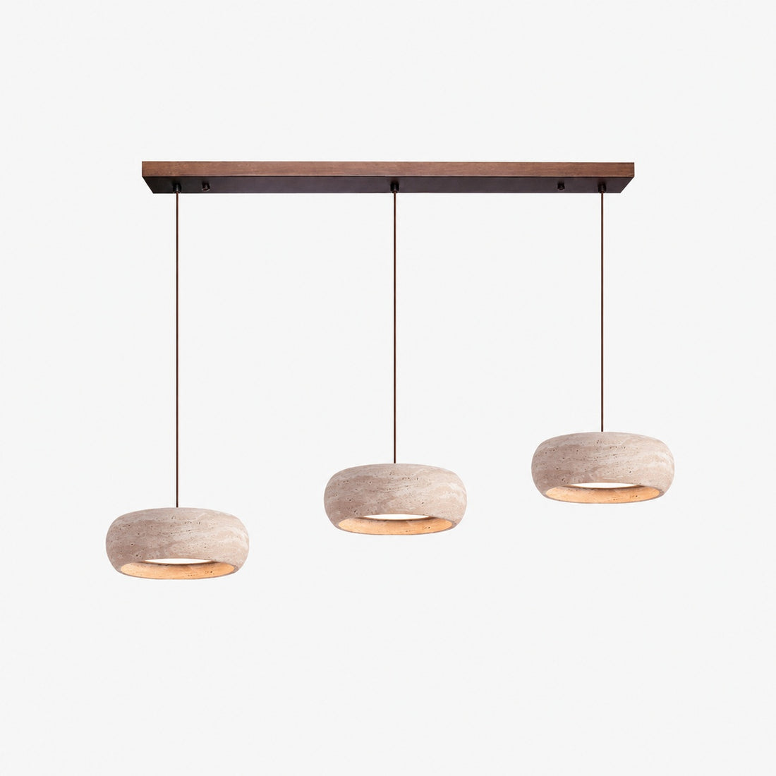 Travertine Drum Pendant Lamp