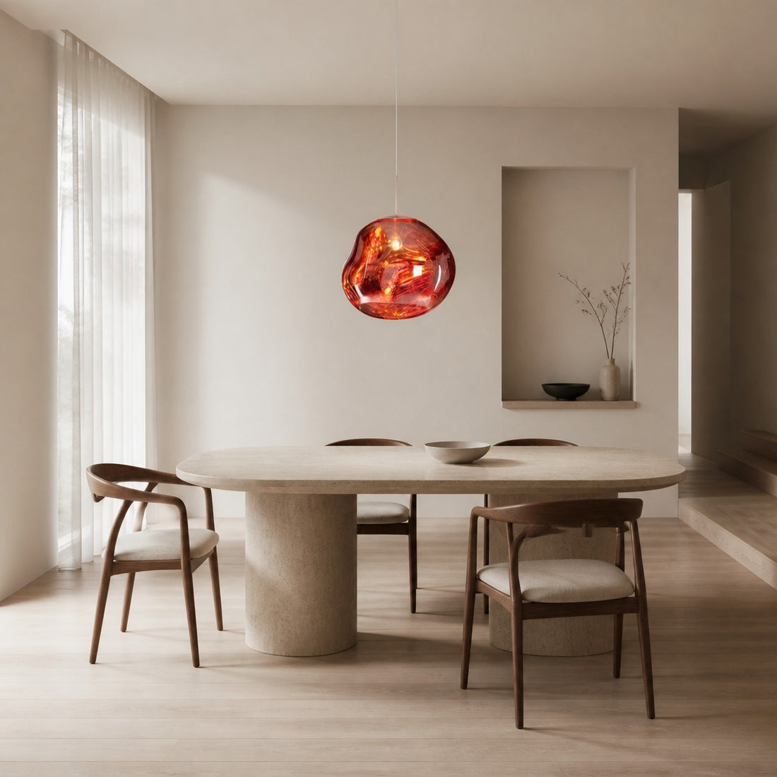 Glyador Dynamic Surface Pendant Light - Modern Hanging Lamp for Home Interior N28