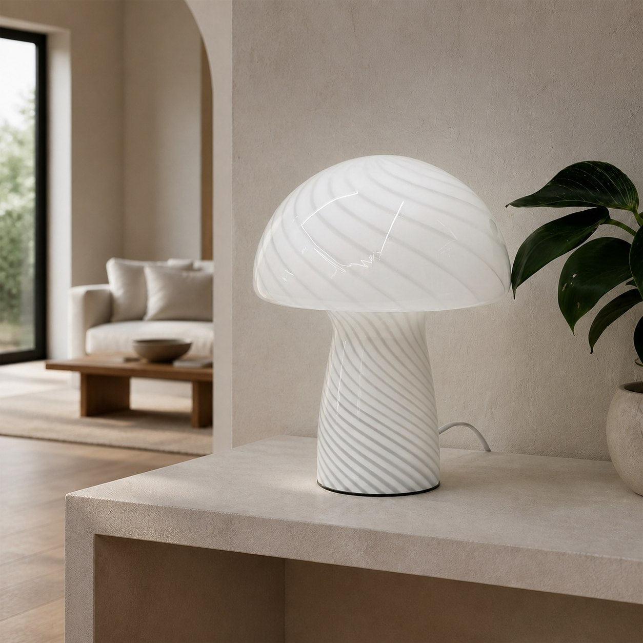 Striglow Mushroom Table Lamp – Artistic Visual Texture for Home and Office