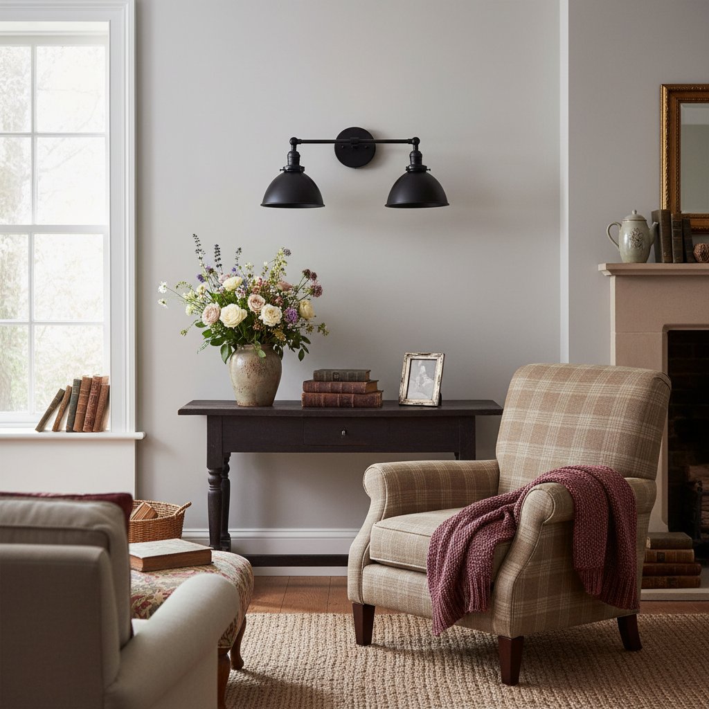 Conique Metal Dual Head Wall Fixture with Classic Shades – Industrial Vanity Lamp