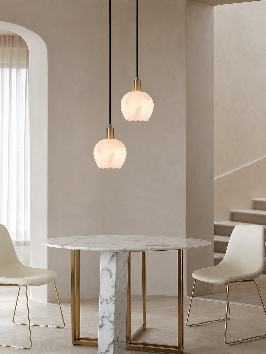 Lilin Alabaster Pendant Light
