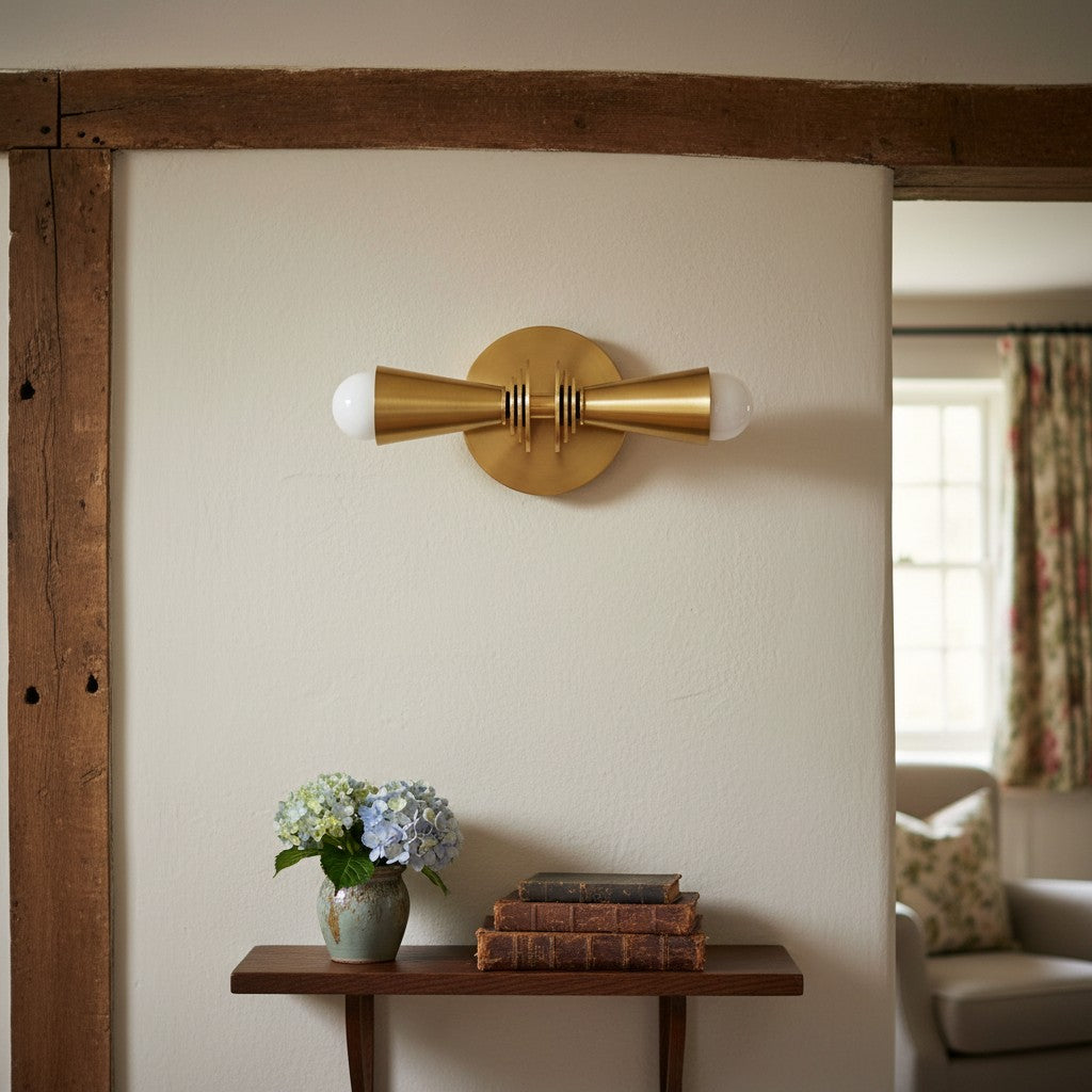 Pyralis Cone Adjustable Vertical & Horizontal Art Deco Lamp – Vanity & Living Room Accent