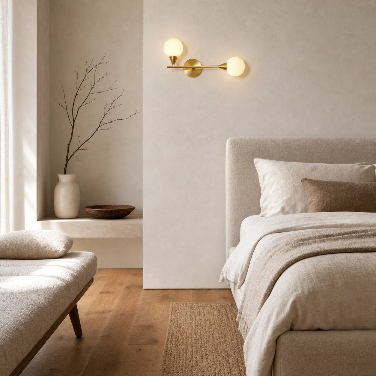 Holten Brass Armed Sconce
