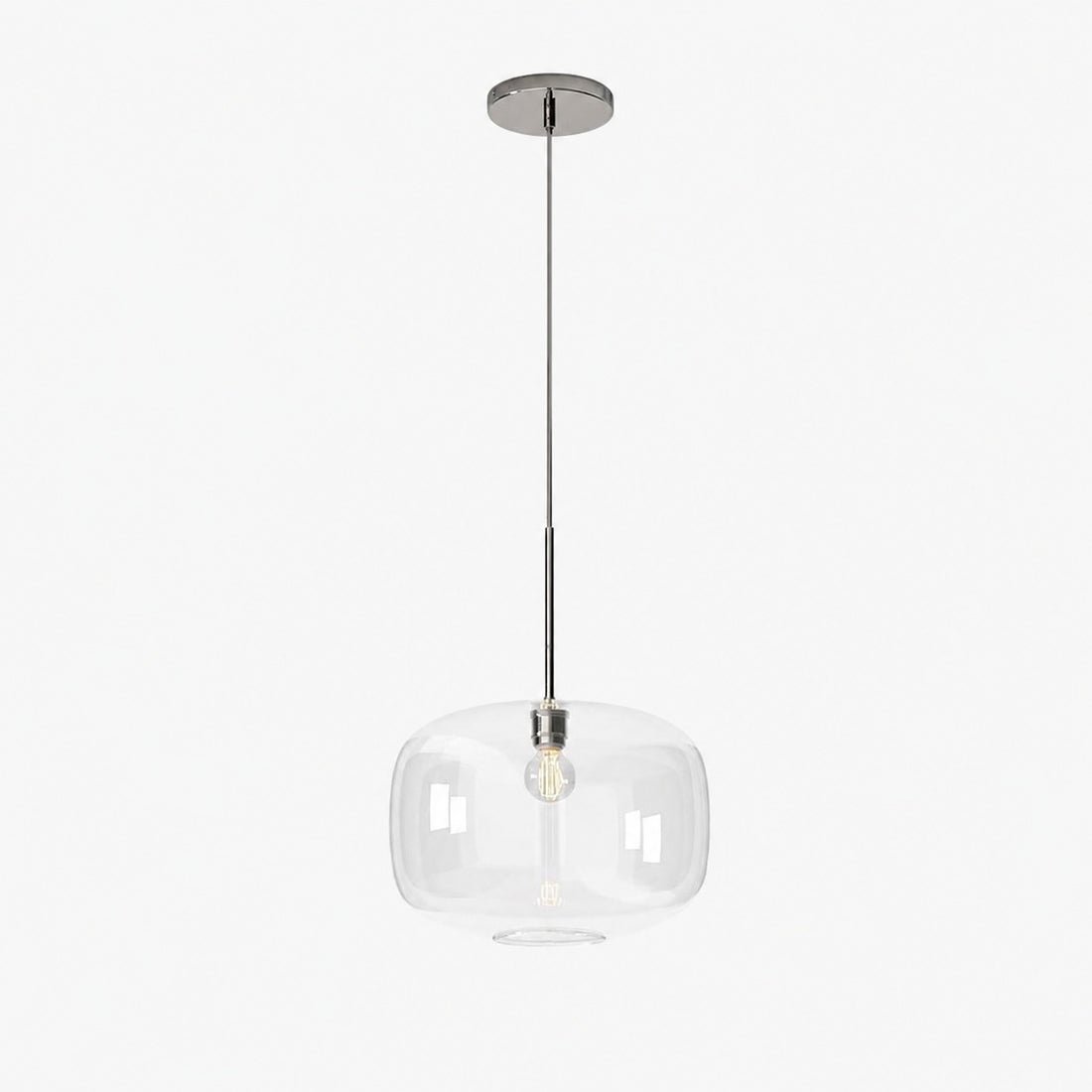 Lumivelle Pebble Pendant Light - Adjustable Glass Shade - Modern Lighting
