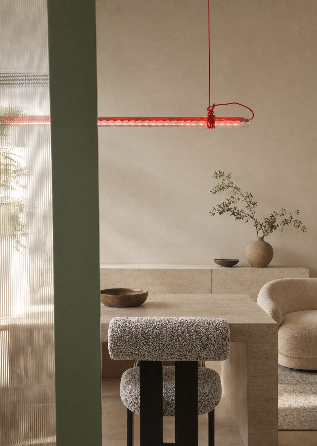 Tubular Linear LED Pendant Lamp
